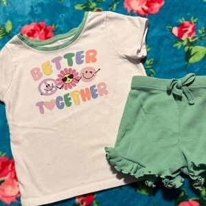 Garanimals White and Mint Kids Set